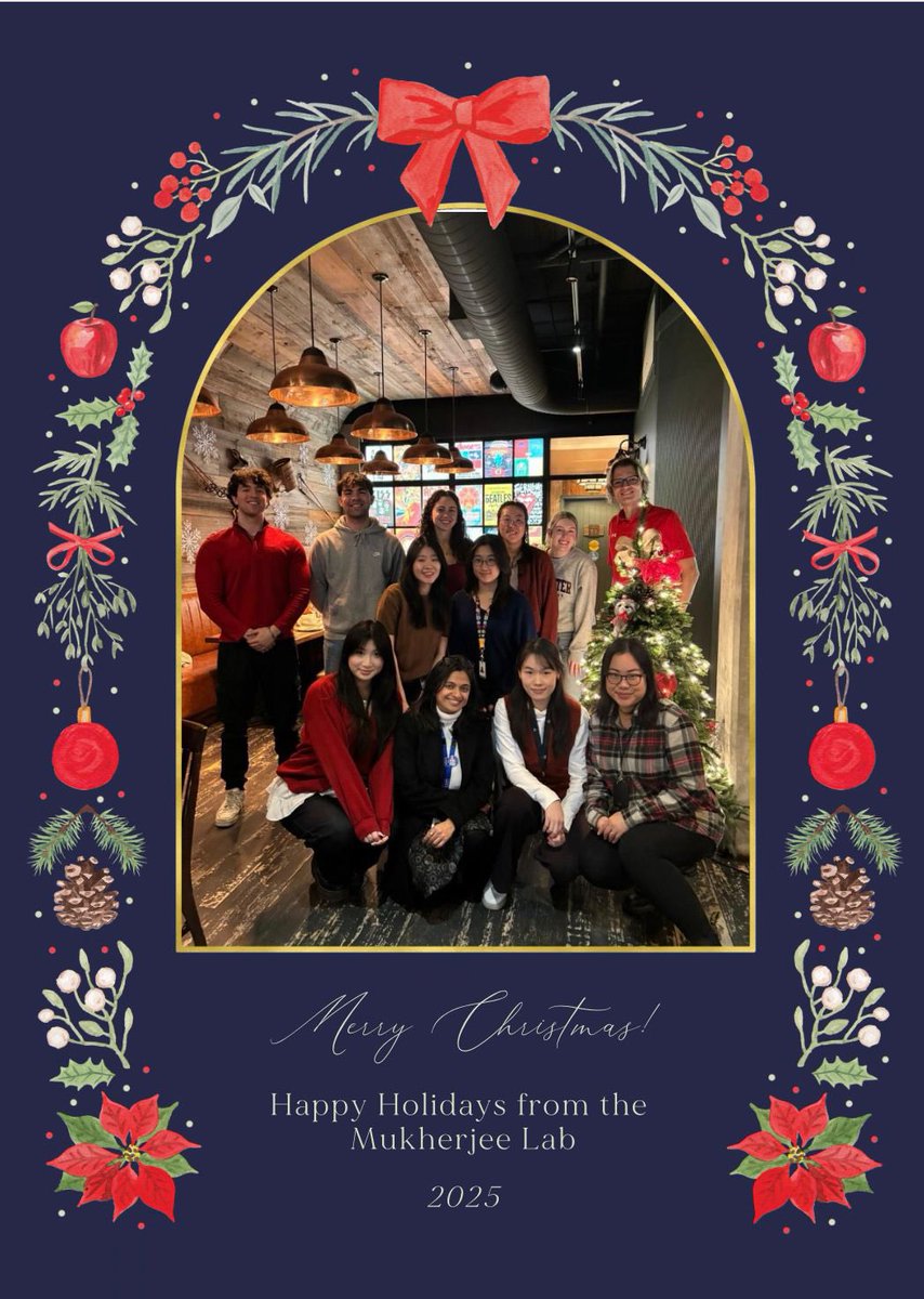 DrMMukherjee's tweet photo. Happy holidays from all of us at rhe #MukherjeeLab https://t.co/6SHA6VxEl2