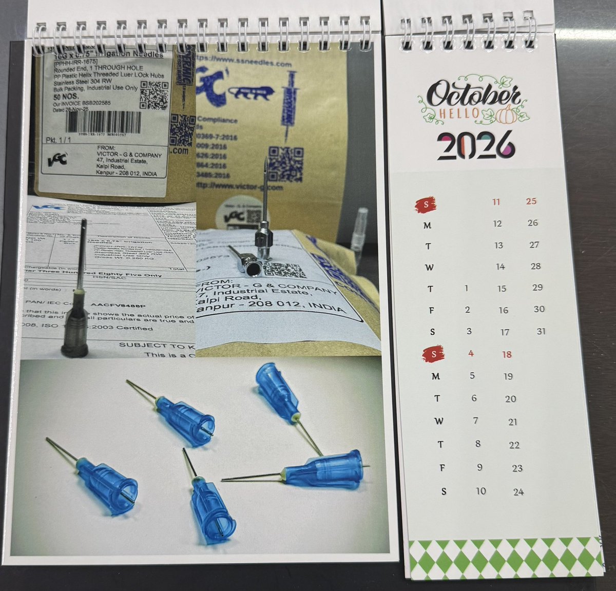 luerlockneedles's tweet photo. Our 2026 calendar shows only part of the story. 📅✨
OEM + custom needles under NDA stay behind the scenes — but they power our growth.
Season’s Greetings and onward to 2026! 🚀
#manufacturing #OEM https://t.co/8zdUepE82E