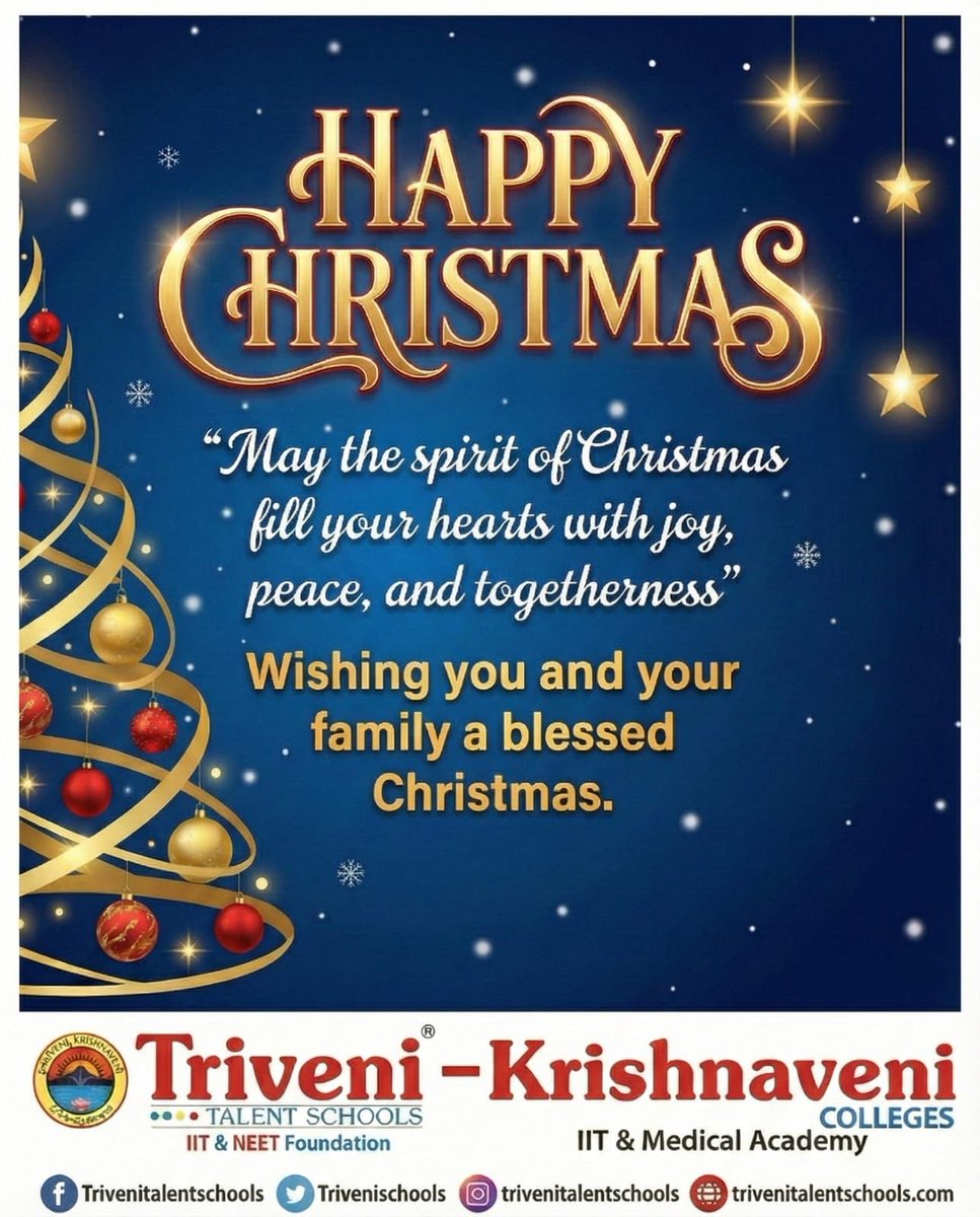 TriveniSchools's tweet photo. Happy Christamas 💐💐

#christmas #Triveni #TriveniSchools #TriveniTalentSchools https://t.co/5J9vjWgnTI
