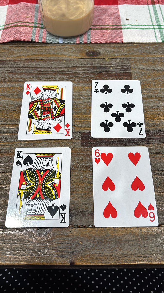KellyHsmith86's tweet photo. Sister in law taught me a new card game called golf - not too shabby of a pull https://t.co/O6zph45bi6
