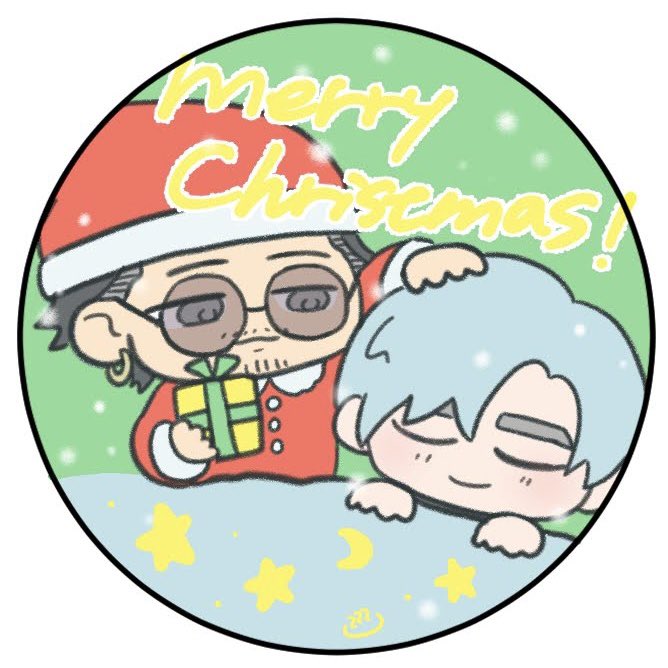 先日のイベントで差し入れにつけたクリスマスハンちょで〜す😏😎🎁
文字のアウトラインがどうしてもガビガビになって、まあ印刷したら綺麗になるかもだよね🎶って諦めたら印刷してもガビガビでしたね  ワッハッハ