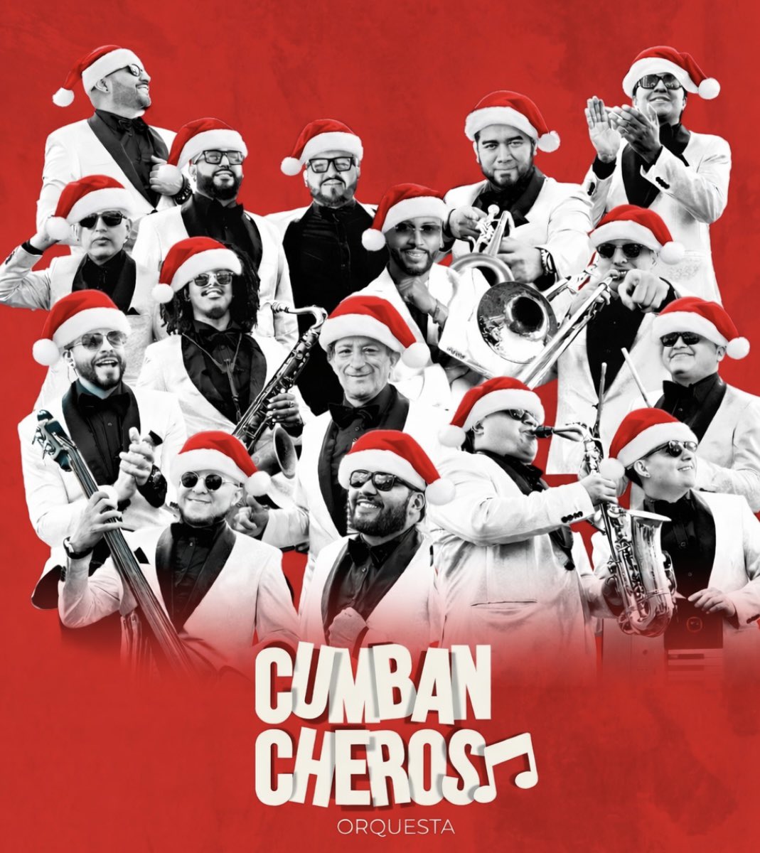 🎶🎄 Feliz Navidad 🎄🎶
Somos Cumbancheros Orquesta, la orquesta más bacana 🔥🎺
Gracias por el apoyo de siempre 🙌❤️
¡Que la Navidad se baile con sabor y buena vibra! 💃🕺✨