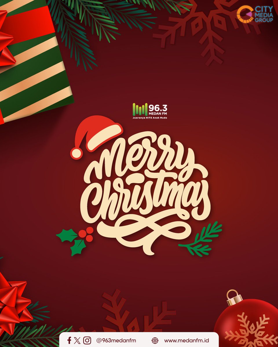 Selamat merayakan hari Natal, Kawan Medan!

Semoga Natal membawa damai di hati, kehangatan dalam keluarga,
dan harapan baru di setiap langkah hidup kita.

#medanfmmakinhits
#christmas #xmas
#staysafe #stayhealthy