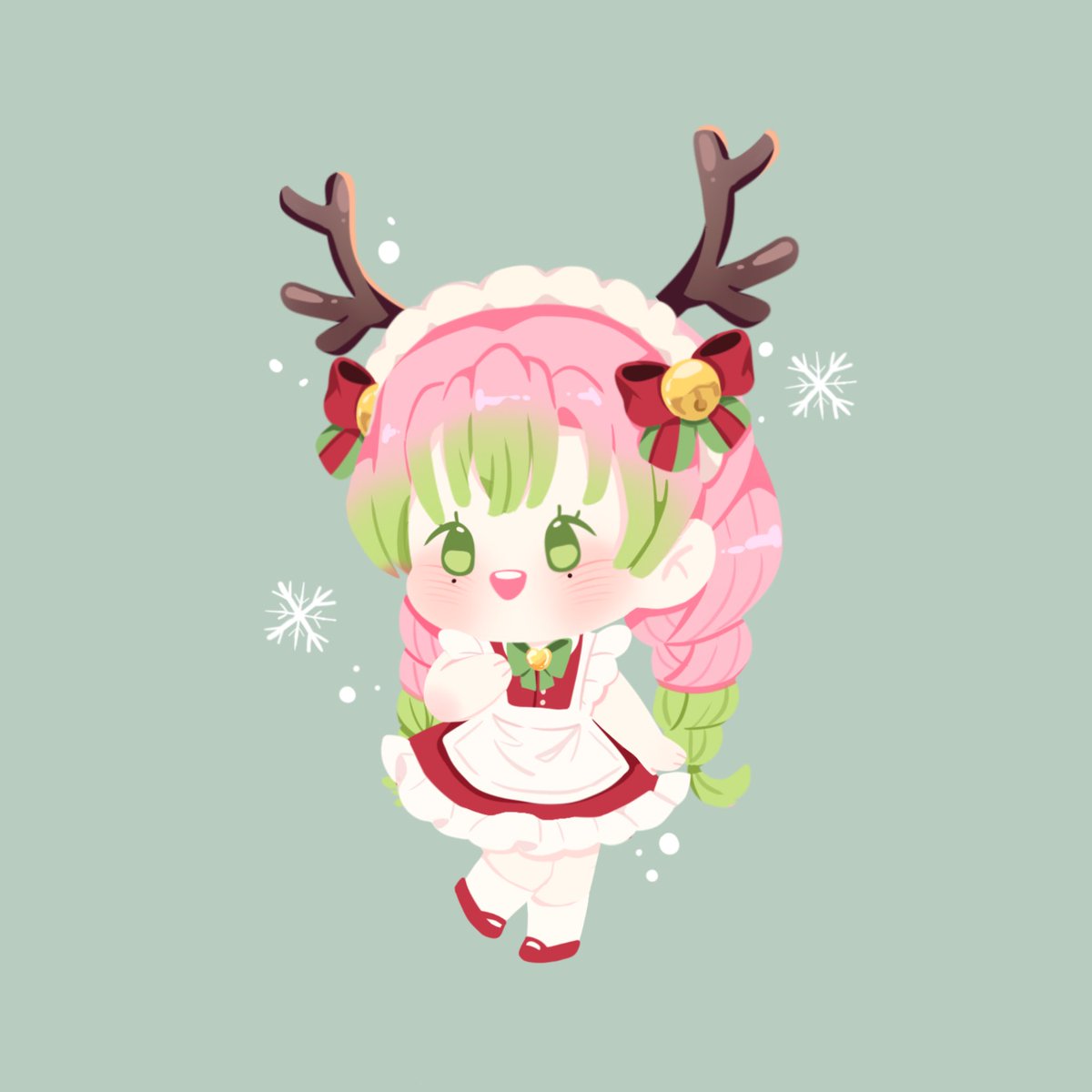 “หว๊าาาー! แมรี่คริสต์มาสนะคะทุกคน ! ฉันขอให้คริสต์มาสปีนี้ของทุกคนเต็มไปด้วยรอยยิ้ม ความอบอุ่น และความสุขเลยน้า~ ♡”

“ว่าแต่.. มีเด็กดีคนไหนดูแลตัวเองอย่างดี หรือตั้งใจใช้ชีวิตอย่างสดใสบ้างมั้ยน้าา? งื้อ~ ฉันมีรางวัลพิเศษให้เด็กดีคนนั้นด้วยนะคะ ! (˶˃ ᵕ ˂˶)”