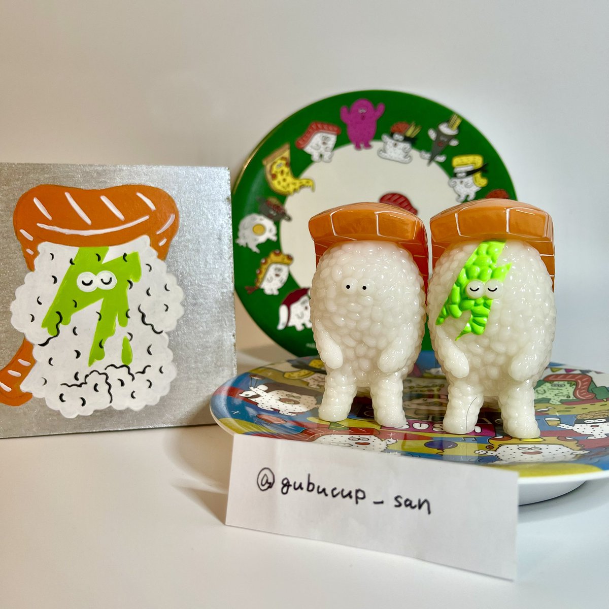 スシエルエーのブラインドボックス開封！ サーモンワサビBOYはミニ原画