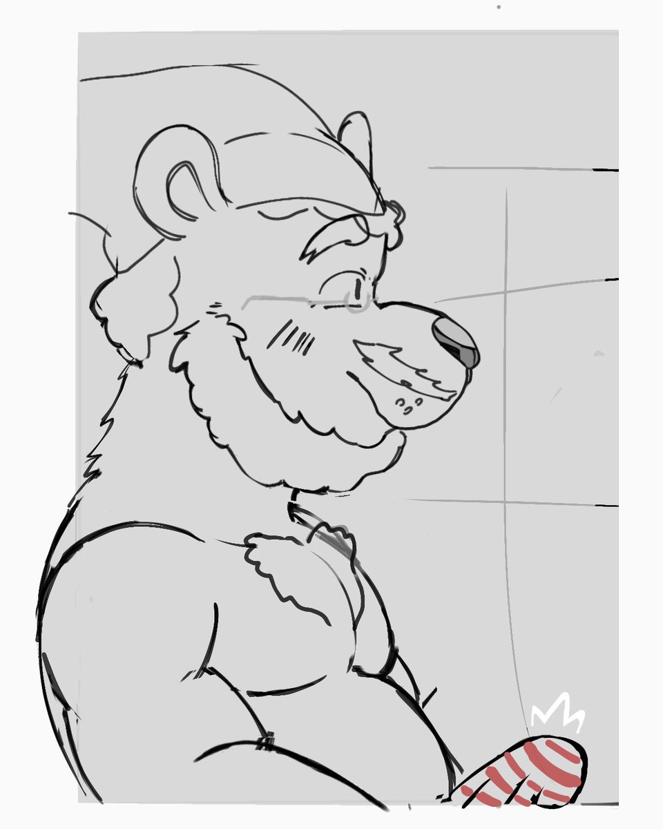 Fortt_bread's tweet image. WIP Santa
[ 🐻‍❄️🎄 ]

#Furry #Sketch #Bear #Santa #Christmas