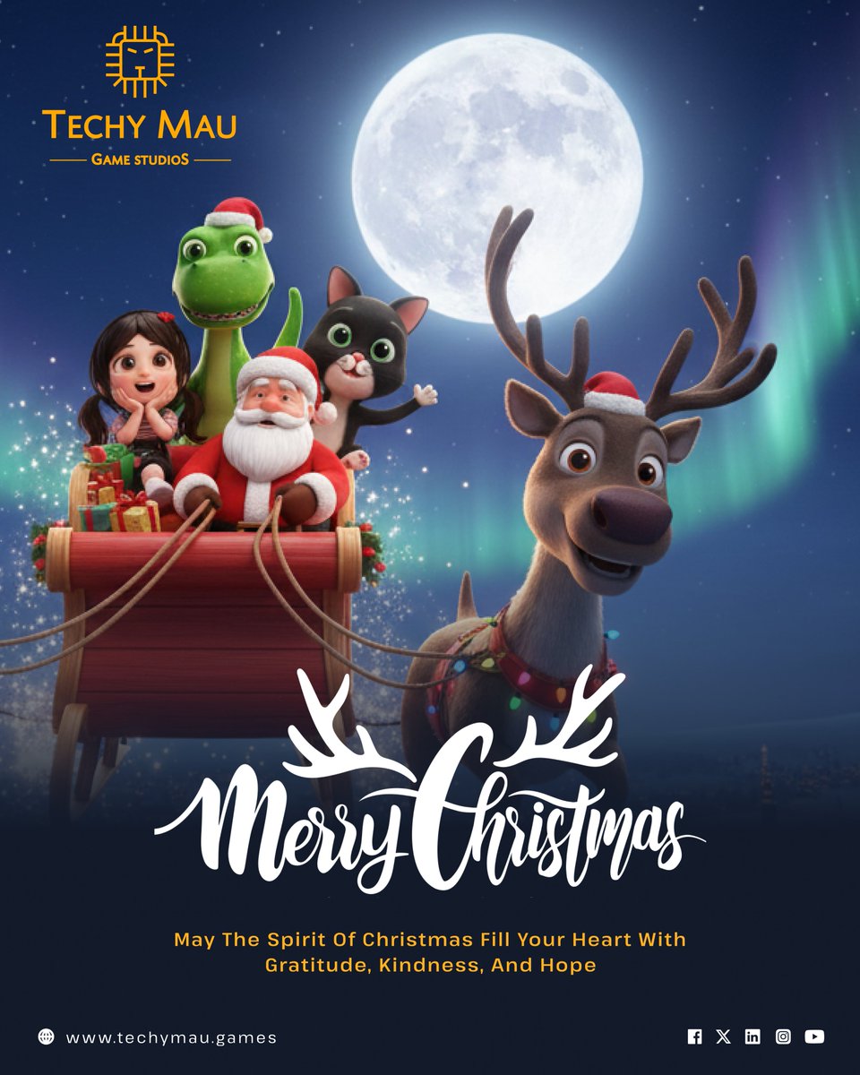 Techymaugame's tweet photo. Christmas is a reminder to slow down, cherish meaningful moments, &amp; celebrate togetherness!

Wishing you peace, warmth, and inspiration as the year comes to a close. This season is all about #togetherness, &amp; gratitude.

#MerryChristmas To All...

#TechyMauGameStudio #WarmWishes https://t.co/c1AJNhmFrW