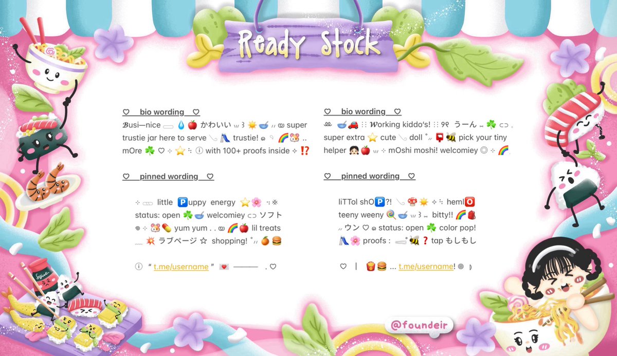 ofKathie's tweet image. ⠀
˚₊ ♡ help retweet? tysm! ֯⊹

𓈄᳸  ౿ ۫ 𓈒 🍭🎀  ⨳  𓊆 haloo sobat imut  . .  💬 ☆ kath bawain ready stOck bundle bio &amp;amp; pinned wording special christmas 🎄🎊  dengan harga  へ ⭐️🥣 𖠗  ꒰ IDR. 8.000 ꒱  യ check ALT for moRe ▷ チェック。 ☘️👛 ノ

𓄼 𓂋  #zonauang  ⊹
⠀