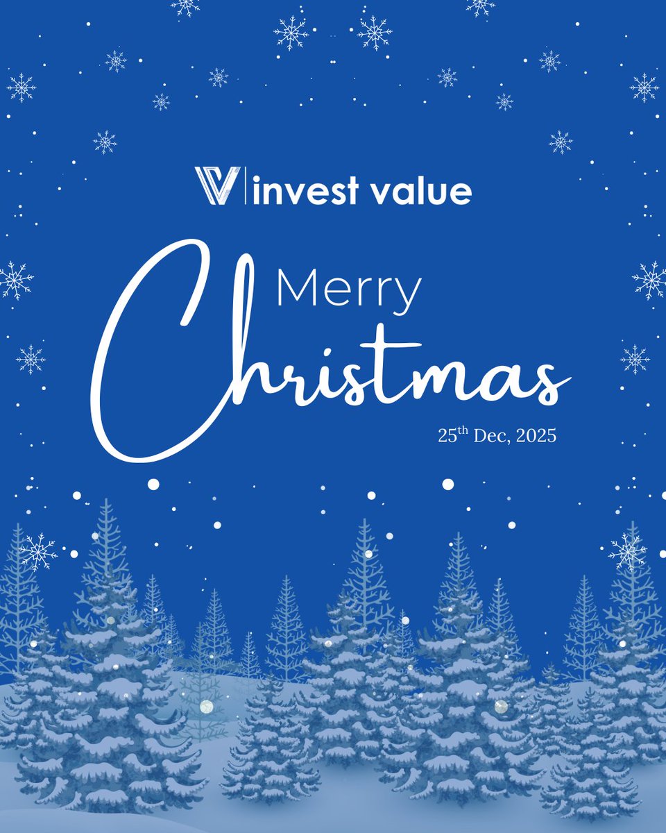 investvalueai's tweet photo. Wishing you a Merry Christmas filled with love, laughter and unforgettable moments surrounded by family, friends and the warm spirit of the season. 

#investvalue #merrychristmas🎄 #merrychristmas #christmastime🎄 #christmas2025 #christmas #financialplanning #familytime https://t.co/JNYs7lwjcF
