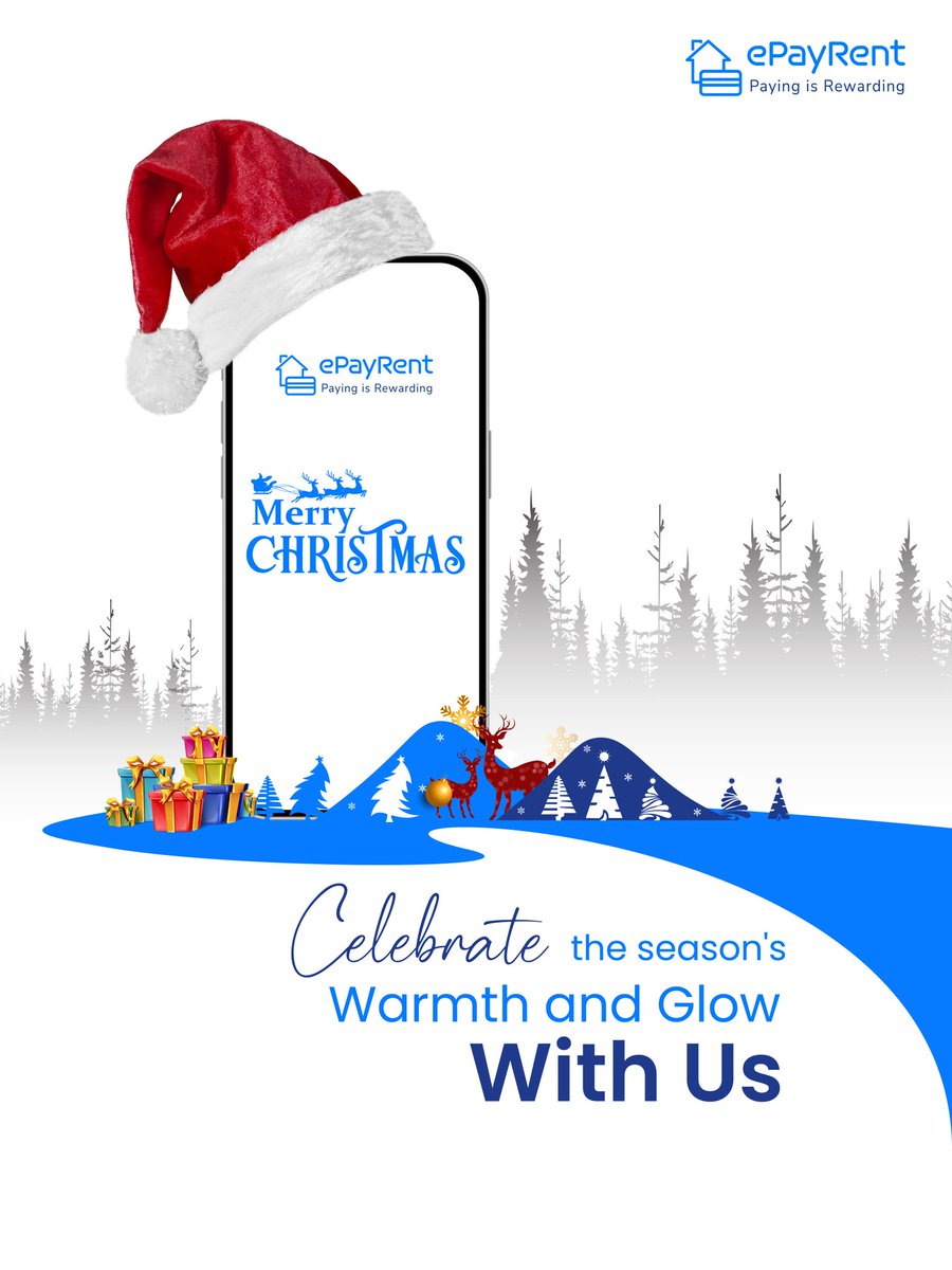 ePayRent_INDIA's tweet photo. We wish you a Merry Christmas! ❄️🎅

Have a fun-filled holiday season with joy, laughter, and the confidence that comes from knowing your finances are in excellent hands. 

#ePayRent #Christmas2025 https://t.co/yPWvyDGDNm