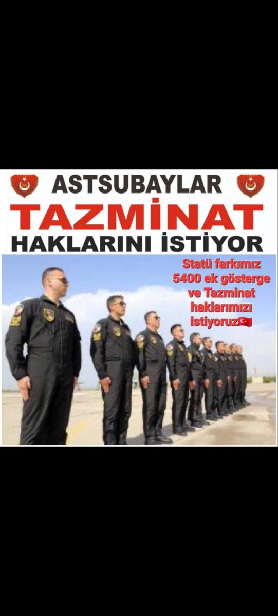 #BüyükAstsubayPlatformu
<a href="/dbdevletbahceli/">Devlet Bahçeli</a> 
#EmekliMemur 
#EmeklininMaaşıEnAz50BinOlmalı 
Benmi görmüyorum temad çalışma yapıyormu