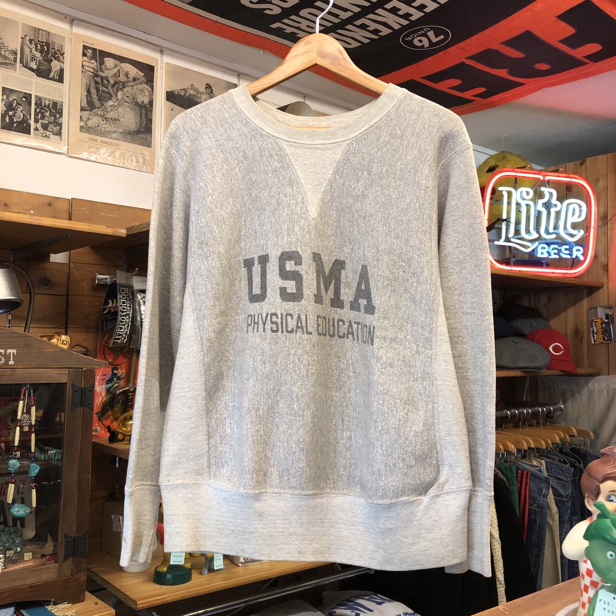 70's VINTAGE Champion USMA PHYSICAL EDUCATION REVERSE WEAVE シミ