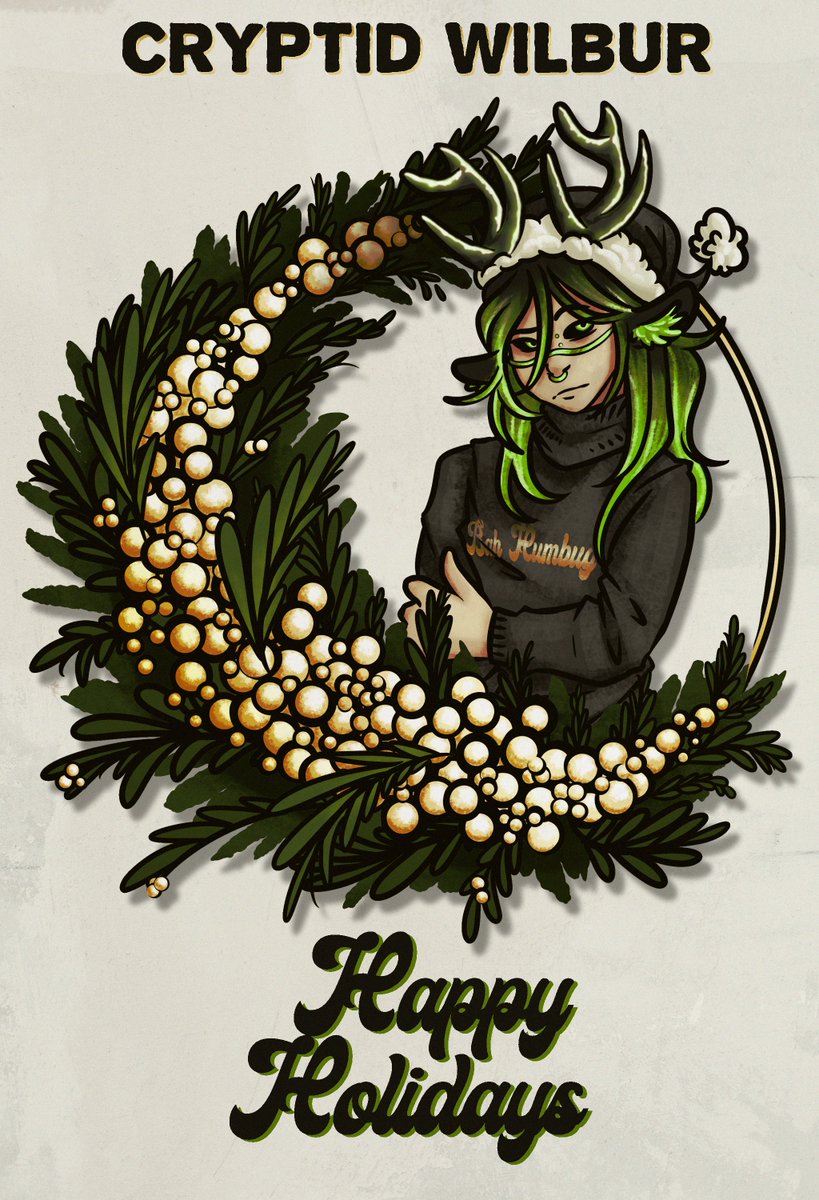 Happy holidays people 💚❄️
#happyholidays #digitalart #christmascard #firealpaca #oc