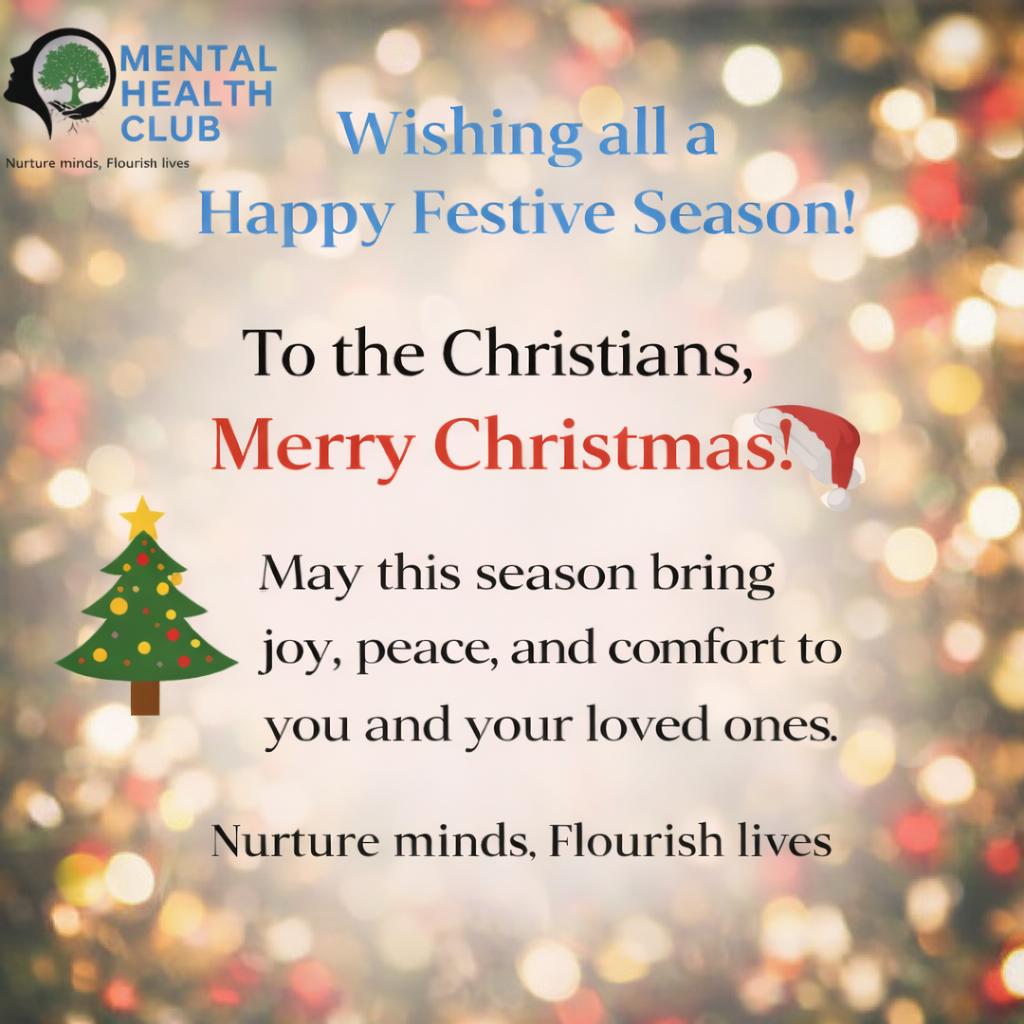 HAPPY HOLIDAYS! 
May this season offer rest for the mind, warmth for the heart, and hope for the days ahead.
#FestiveSeason #Christmas2025 #love #Happiness #Goodhealth