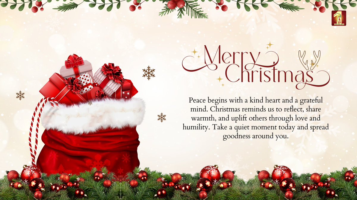 DSSNewsUpdates's tweet photo. Jingle bells ring, filling hearts with joy and cheer. Beneath the starry night, Christmas magic comes alive.
May God bring you gifts of grace, bliss, and peace. May hatred and envy fade, and may love and camaraderie flourish.
Merry Christmas 🎄 https://t.co/p8dgmnzo0H