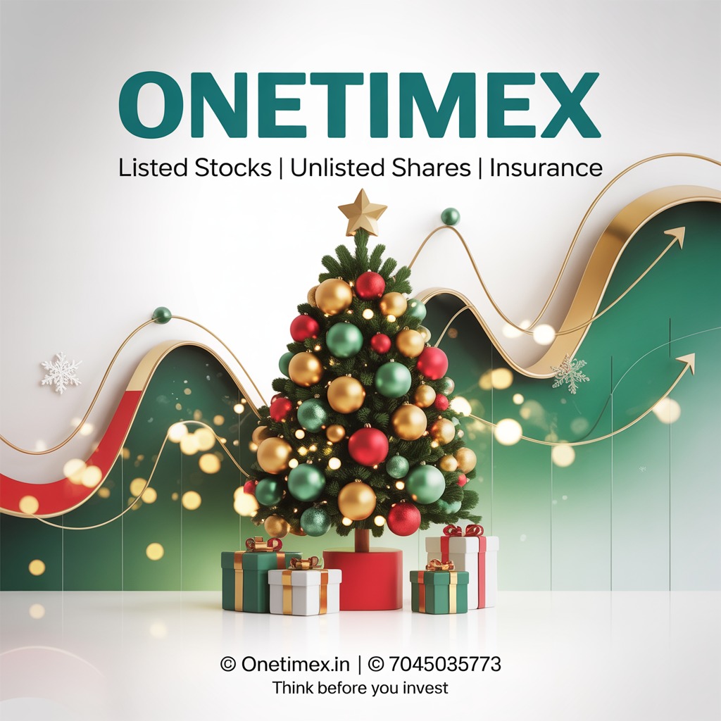ONETIMEX_IN's tweet photo. 🎄✨ Christmas is the season of smart growth.
📊 Listed Stocks | 📈 Unlisted Shares | 🛡 Insurance

Think Before You Invest | Onetimex https://t.co/zNXIAUMAZi
