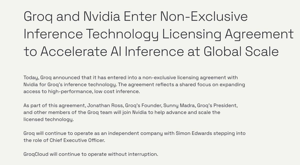 Scale, Windsurf and now Groq.

Startup employees getting fucked over again, welcome to Sillicon Valley!
