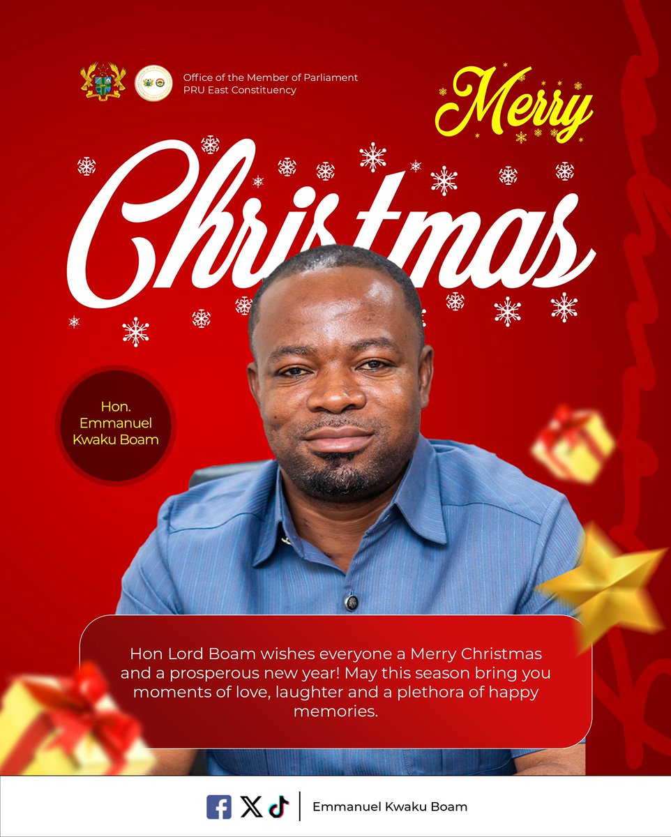 I warmly wish you all a Merry Christmas and a joyful festive season. I thank God for His grace and guidance, and I consider it a great blessing to celebrate this Christmas with you for the first time as your Member of Parliament. 

I am deeply grateful for the trust and