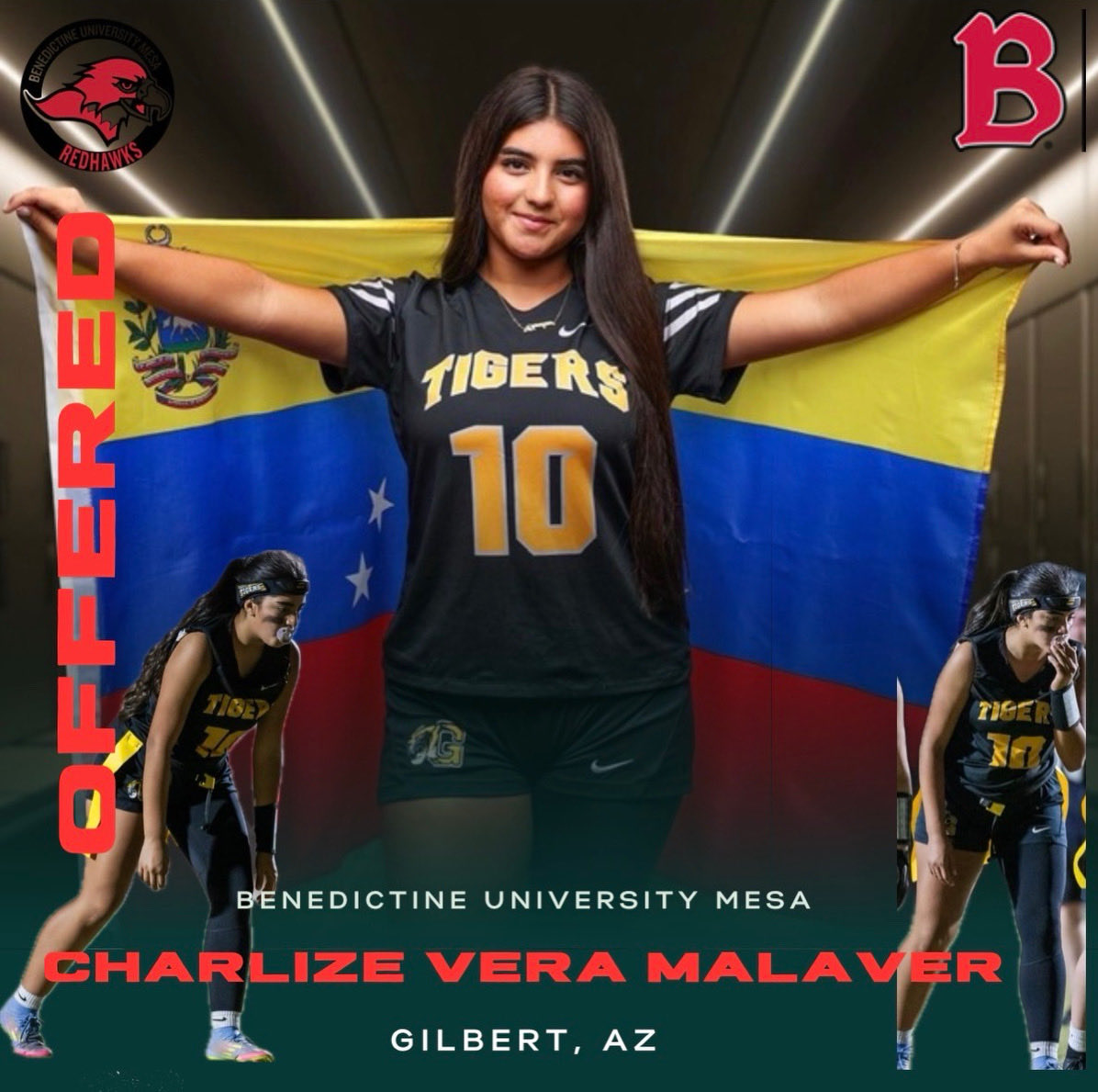 charlizeveram's tweet photo. After many conversations with @asu_brian I’m happy to receive this offer. Thank you to @benumesaflag and Coach Brian for this opportunity! https://t.co/NV8VC7qnd1