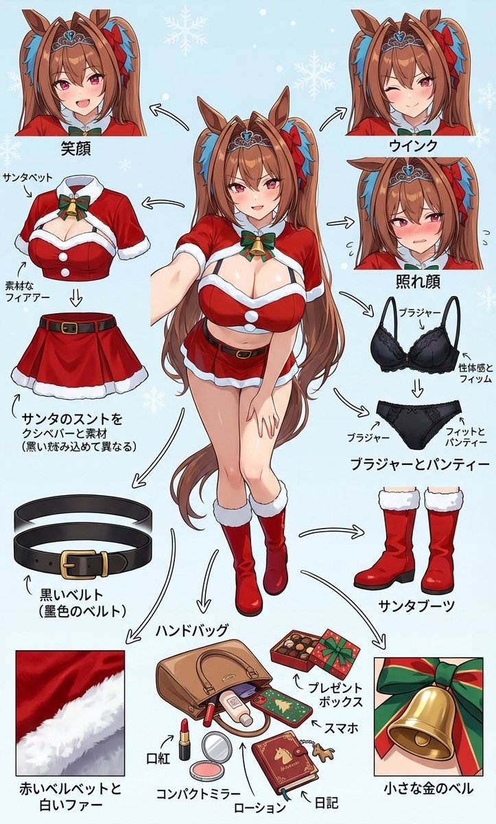 kuemu_55's tweet image. メリークリスマス　ダイワスカーレット | Daiwa Scarlet
SFW