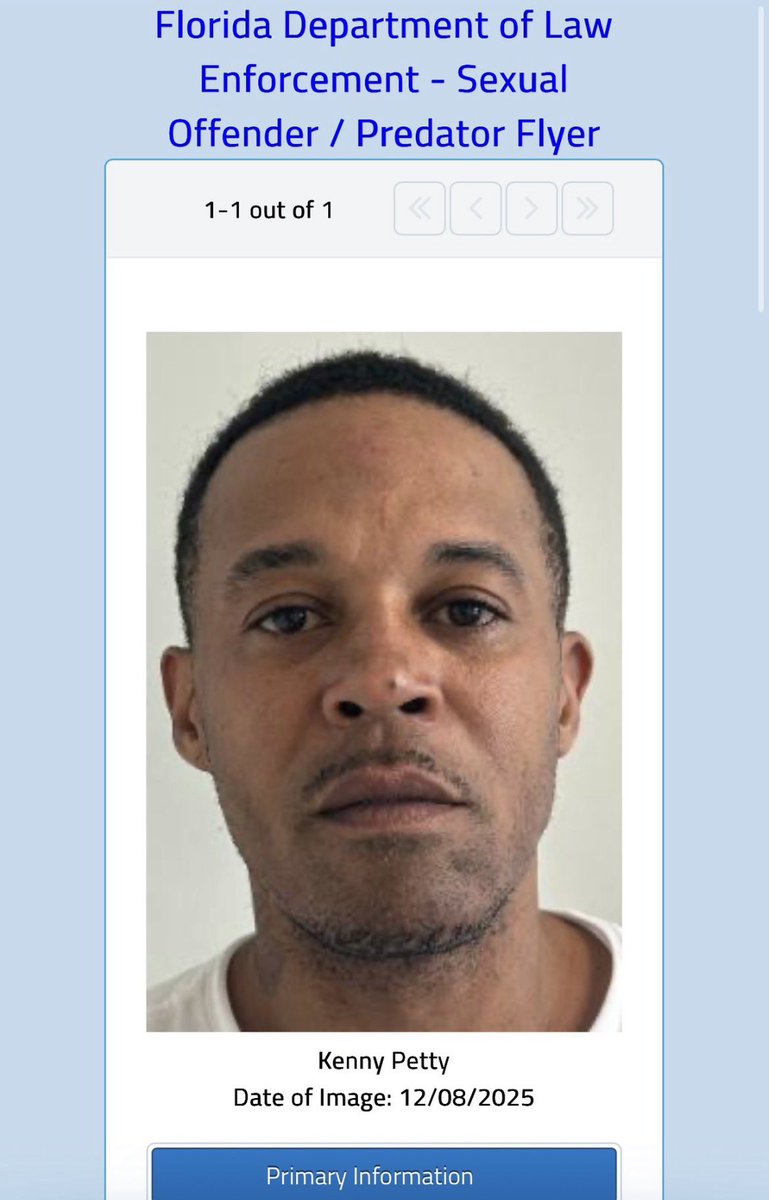 PopFusionHQ's tweet image. On the day of Nicki Minaj’s birthday, her sex offender husband had to update his cover photo on the sex offender registry website.