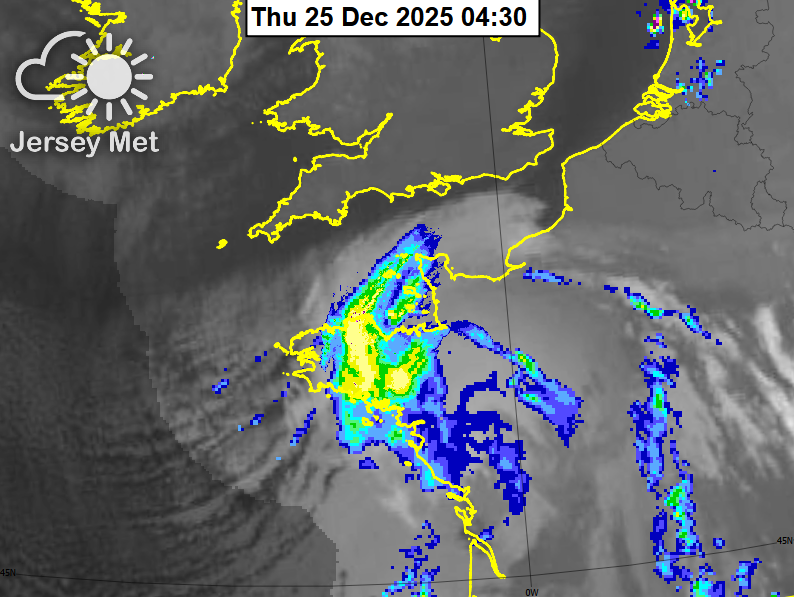 Snowflakes have now been observed in Jersey.
That makes today our third official white Christmas since records began!