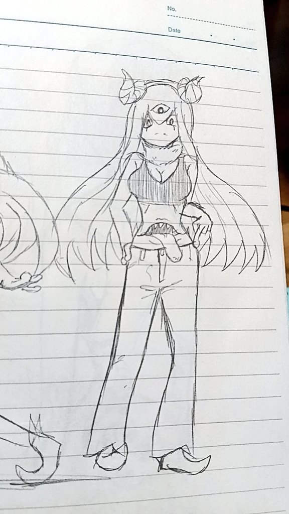 ryu_pate's tweet photo. 最近描いているモンスター（？）娘
 #オリキャラ https://t.co/tGyYP4mfTD