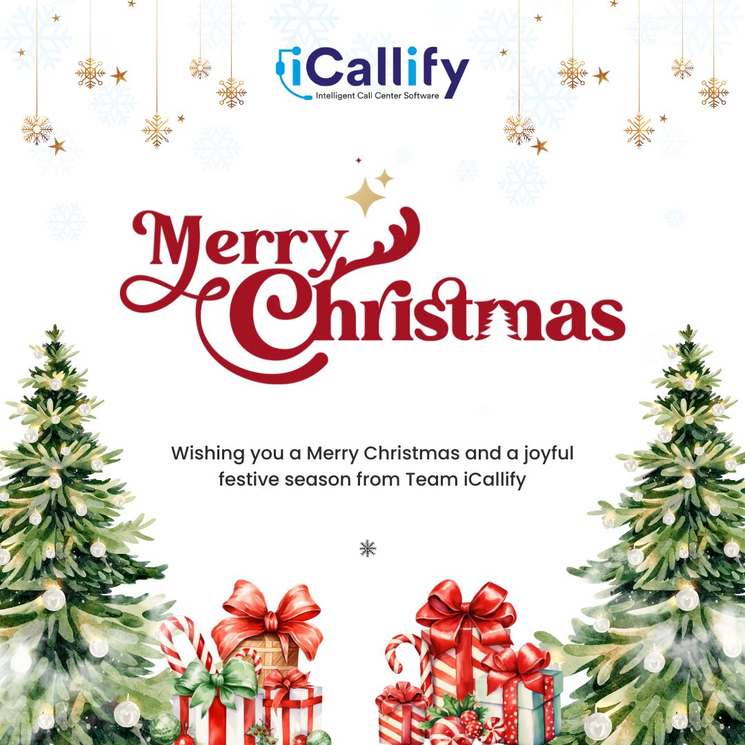 🎄✨ Merry Christmas from Team <a href="/icallify/">iCallify: Intelligent Call Center Software</a> 

Wishing you joy, success, and smarter conversations in the year ahead.

#MerryChristmas #HappyHolidays #CallCenterSoftware #CustomerExperience #SaaS #BPO #BusinessTech #iCallify