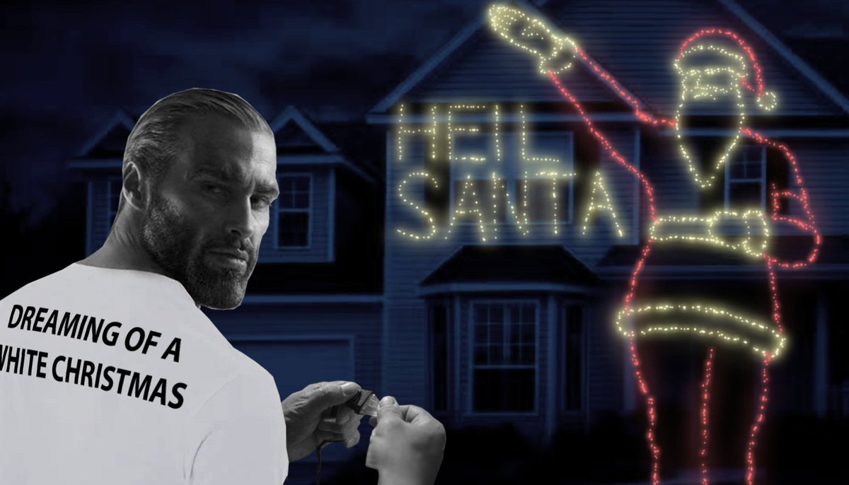 MeinGottNiles's tweet image. "WOW. Okay. A WHITE Christmas? Yeah, I think I know what you're trying to-"

"It's a song, soyjak."

"....oh. Well.... yeah, sorry.

"No hard feelings, soyjak. Merry Christmas."