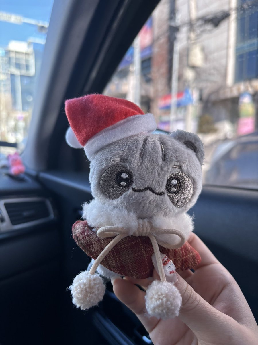 크리스마스니까 산타 말랑이🦝💚❤️ 트친들 인천에서 봐용