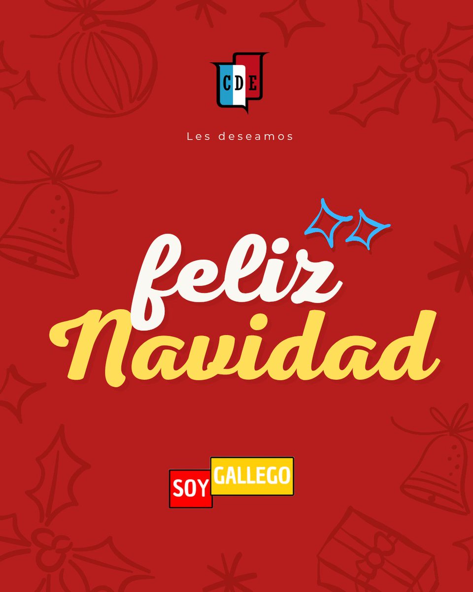 De Soy Gallego queremos desearles una muy FELIZ NAVIDAD 🎇🎄🎆❤️🌟❤️