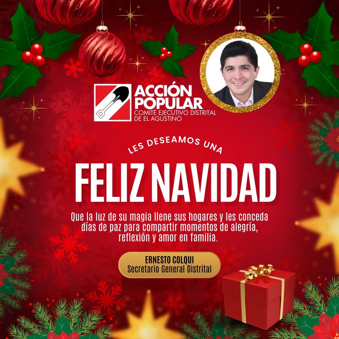 ErnestoColqui's tweet photo. ¡Felices fiestas!🎄✨ https://t.co/LAFq4zrAis