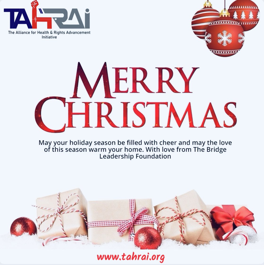 Tahrai_Nigeria's tweet image. 🎄✨ Season’s greetings from Tahra Initiative.

This Christmas, we celebrate love, kindness, and hope. May the holidays bring peace to our communities and inspire us to keep building a more just world for all. 

#MerryChristmas #HappyHolidays #SeasonOfLove #TahraInitiative