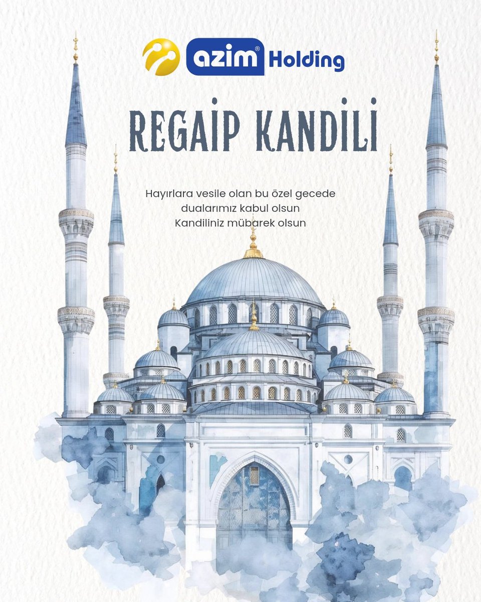 azimholding's tweet photo. Regaip Kandiliniz Mübarek Olsun.🤲

#regaipkandili #azimholding #azim #azimticaret #elazığ #muş #bingöl #türkiye https://t.co/aFTlq6wJHB