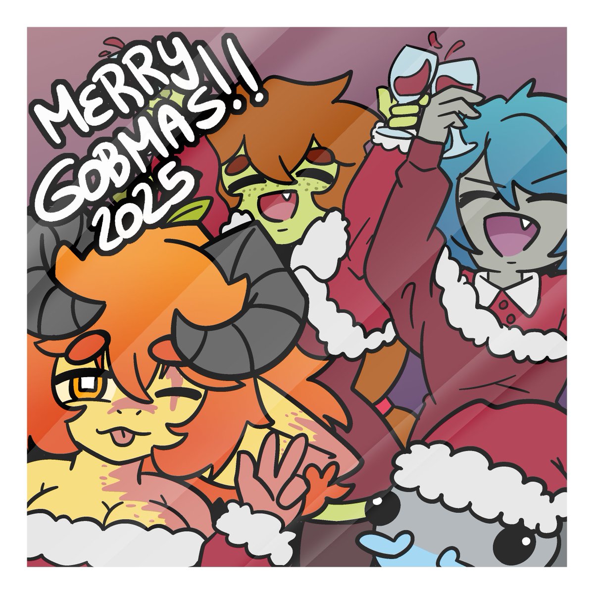 Merry Gobmas~ Thanks for another great year!
And thanks to Cove and Celty for being the best~ #Gobmodeart