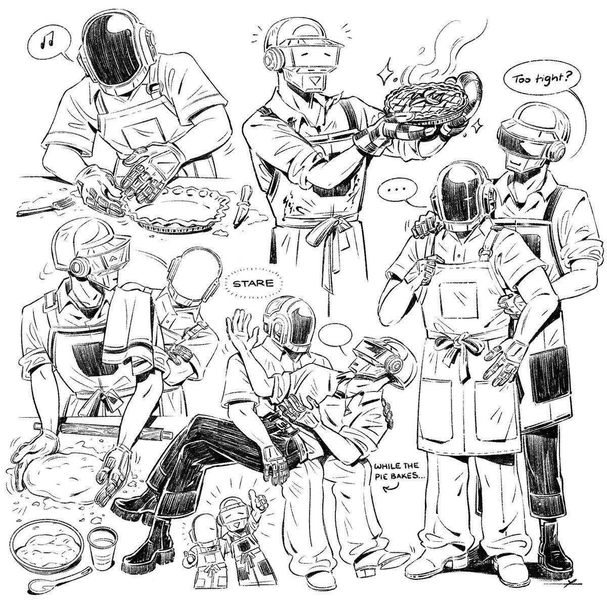 b_y_n_d's tweet photo. holiday baking 🤖🥧🤖✨ https://t.co/a4uPujOwFE