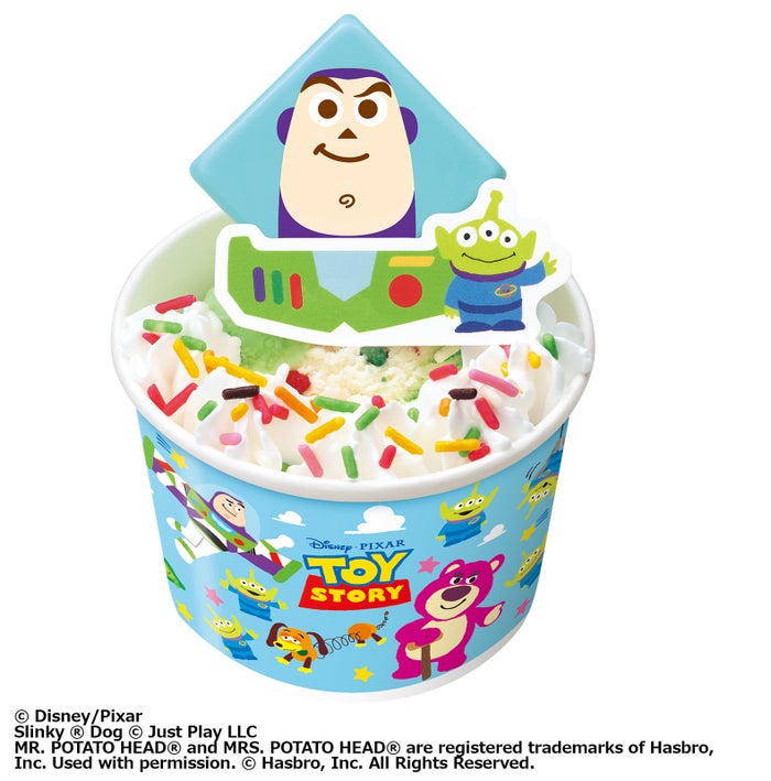 modelpress's tweet photo. サーティワン新作は「トイ・ストーリー」とタッグ❣

トランプ付きBOXやウッディ＆バズのサンデー登場🍨💙💚

🔻記事詳細はこちら
https://t.co/U4kJ8Yppyl

#サーティワン https://t.co/dMV7ftZ0iB