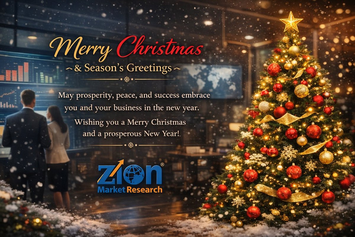May this Christmas bring peace, prosperity, and success to you and your business, and the year ahead be filled with insight-driven growth and new opportunities.

✨ Wishing you a Merry Christmas and a prosperous New Year!

#MerryChristmas #SeasonGreetings #ZionMarketResearch