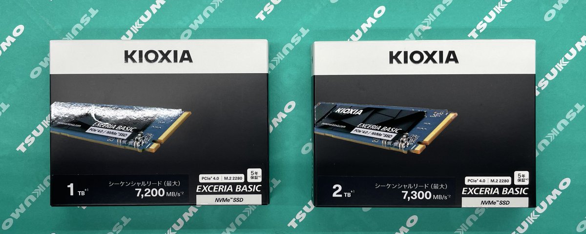 数霊システム II（kS-02）即購入大歓迎 ツクモパソコン本店Ⅱ1F】 M.2 Gen4 SSDのKIOXIA EXCERIA BASIC
