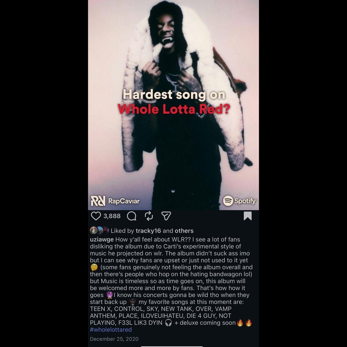 my take on Whole Lotta Red when it first dropped 5 years ago 🧛🏾