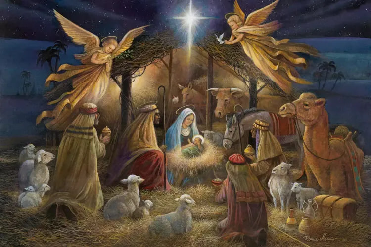 officialrnintel's tweet photo. "For a child is born to us, and a son is given to us, and the government is upon his shoulder: and his name shall be called, Wonderful, Counsellor, God the Mighty, the Father of the world to come, the Prince of Peace.

His empire shall be multiplied, and there shall be no end of peace: he shall sit upon the throne of David, and upon his kingdom; to establish it and strengthen it with judgment and with justice, from henceforth and for ever: the zeal of the Lord of hosts will perform this."

Isaiah 9:6-7 DRA

To all of our followers, Merry Christmas! ✝️❤️‍🔥🎄❄️

-RN Admin Team