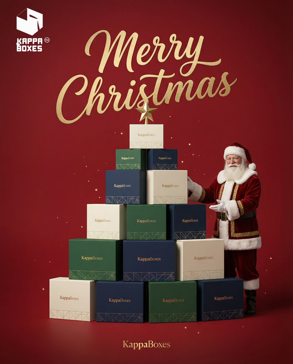 BoxesKappa32954's tweet photo. Merry Christmas 🎄
This season, let every celebration begin with packaging that reflects care, craftsmanship, and elegance.
Wishing you warmth, joy, and beautifully wrapped moments.

#KappaBoxes #MerryChristmas #PremiumPackaging #LuxuryPackaging #FestivePackaging #GiftBoxDesign https://t.co/8LoBJ8WXpe