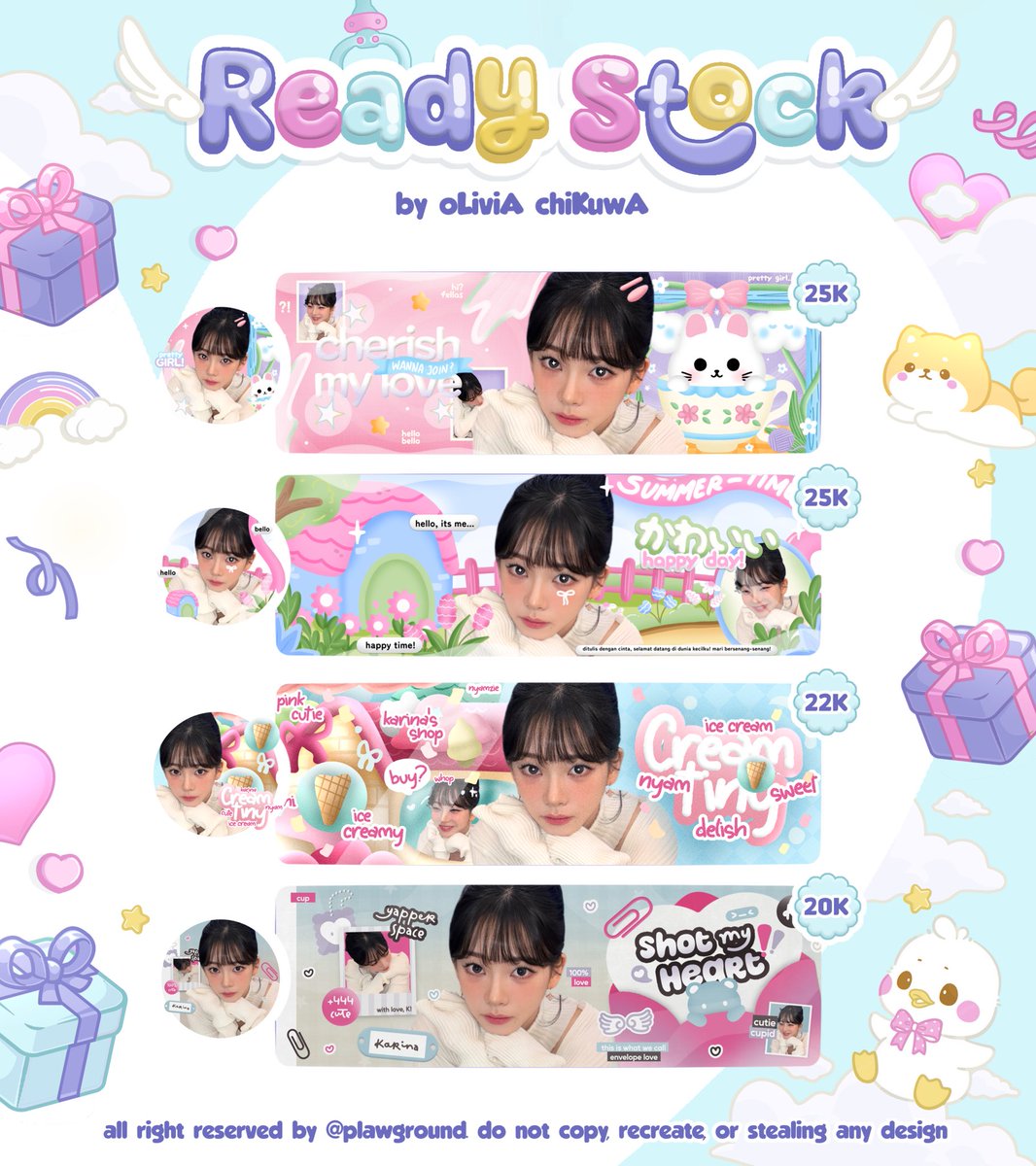 littleddoe's tweet image. hello, please help repost! 

oLiviA chiKuwA kembali membawa 4 layout ready stock karina aespa yang bisa kalian bawa pulang sekarang!! 

prici tertera di foto ia &amp;amp; FREE RETEXT!!
recolor +5.000 😋

#zonauang #zonaba #zonajajan