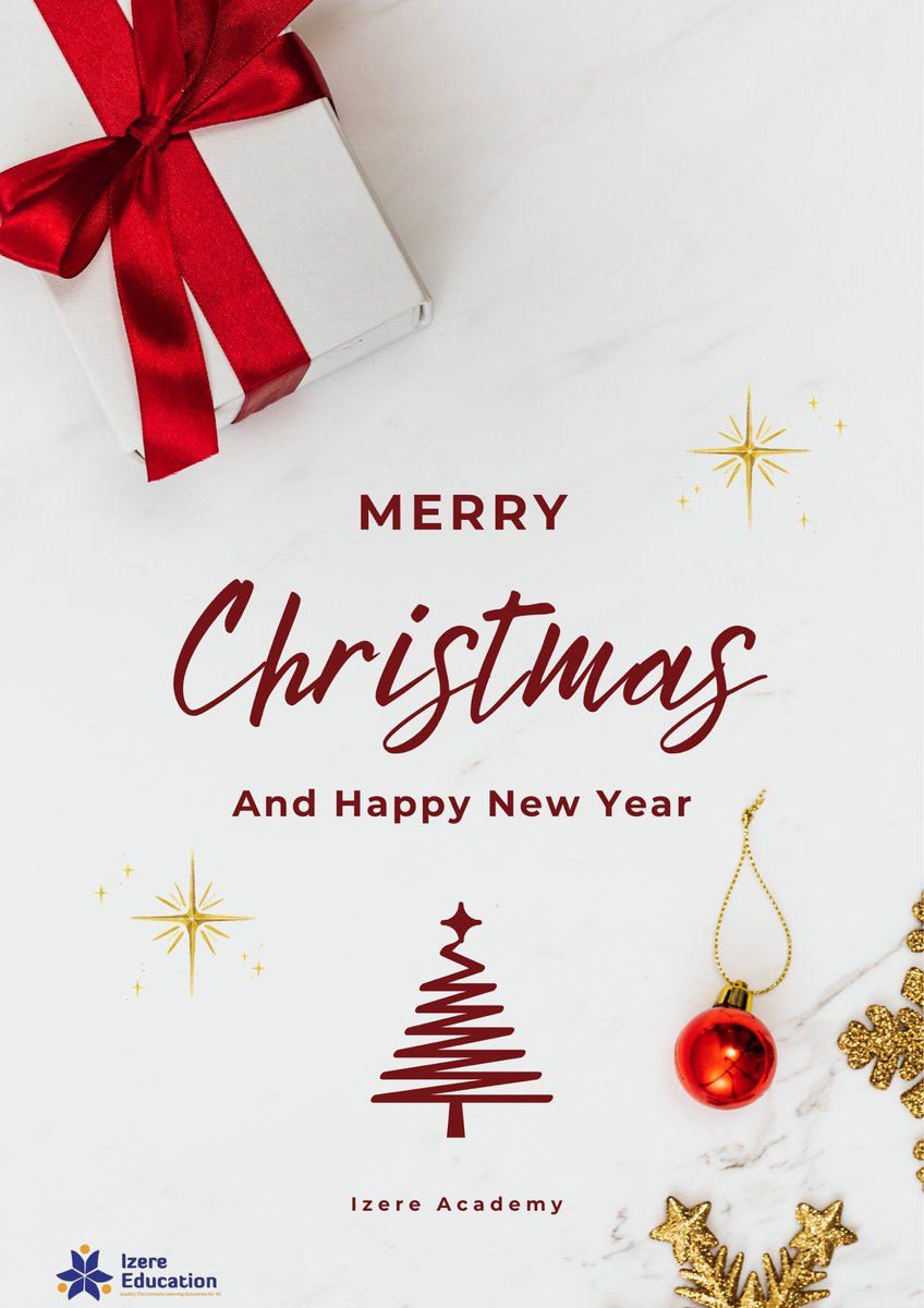 🎄 To our brilliant Izere community,

Wishing you a Christmas filled with joy, peace, and wonderful moments with loved ones. Thank you for making our year so special.

Merry Christmas &amp; a bright New Year!

#IzereAcademy #MerryChristmas #SeasonsGreetings