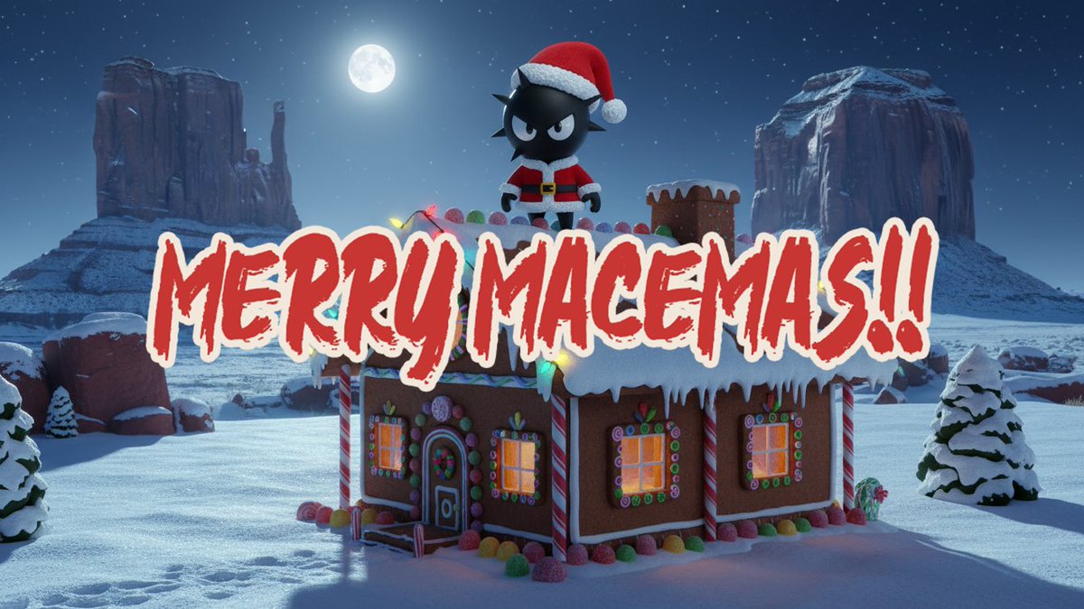 mace_ag's tweet photo. Ho ho ho! 🎅💎

Macemas is here! The only holiday where you degens can get a 3X POINT BOOST ON ALL PAIRS instead of coal! 🪨

SWAP NOW! https://t.co/PSCQvGOEec 👈 

And because we're feeling extra generous this season, we're dropping 500 $MON to one lucky nad!  

To enter the giveaway:
🌟 Like + Repost this post
🌟 Comment your Monad wallet address below
🌟 Follow both @maceintern & @mace_ag