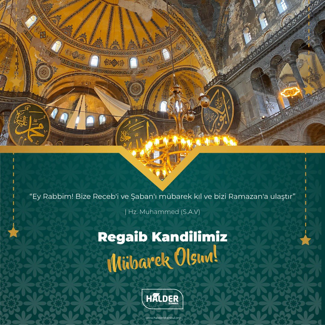 Milletimizin ve tüm İslam aleminin Regaib
Kandilini tebrik ederiz.