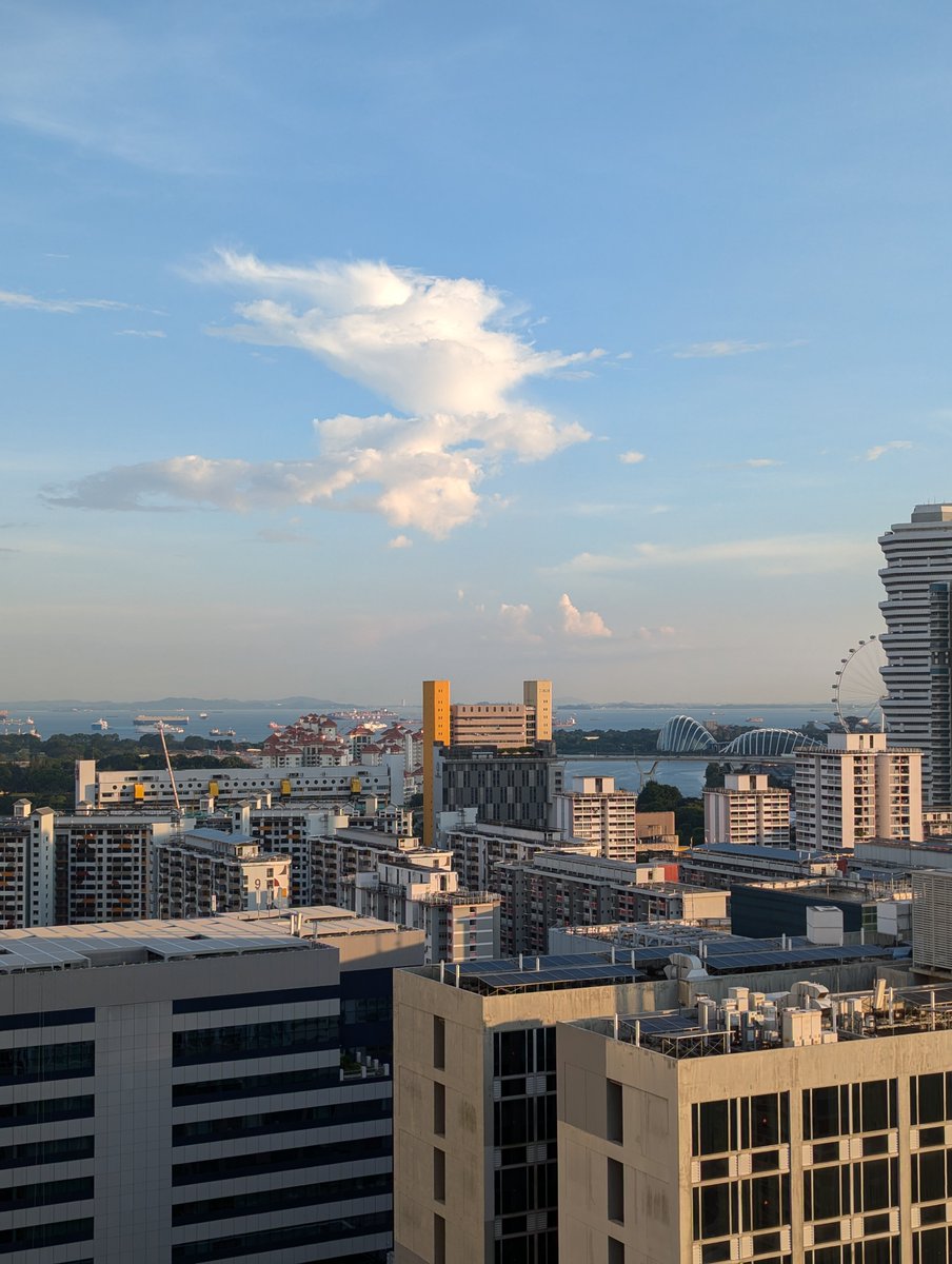 UrveshDev's tweet photo. I'm not sure why there's a need to justify the 100 Cr price tag for everyone—it may only be worth it for those willing to pay that amount. For reference, this was the view from a flat over the last few months, which would have cost under 10 Cr in central Singapore, where clean air and sunshine are the norm, not the exception.