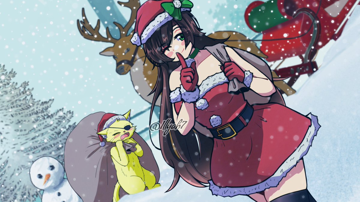 Merry Christmas! ☃️
#Comms for <a href="/prooticat/">Prooticat</a>