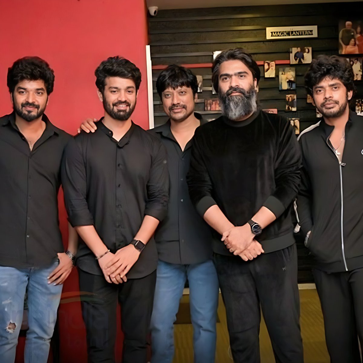 SimbuLive's tweet photo. United for Mahat ๐ค โ #SilambarasanTR | Jai | SJ Suryah at #DoubleXL Premiere ๐ https://t.co/vhPHtZ0xMj