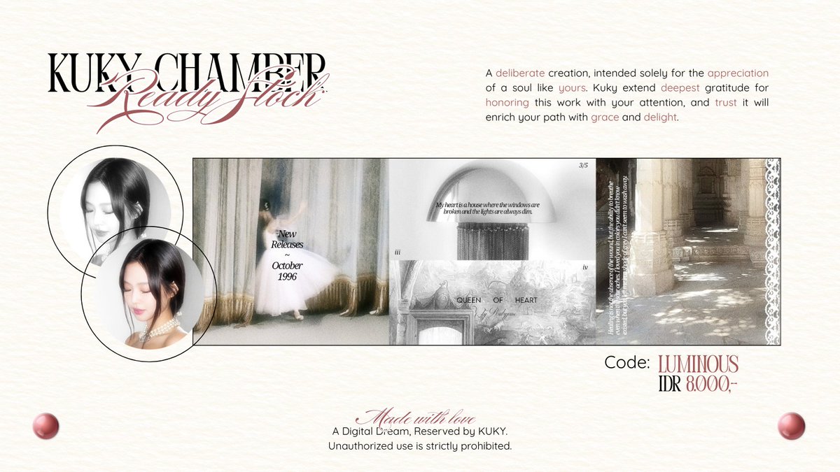 vhaolusi's tweet image. help repost, thankies!🤍

hai, aku punya layout ready stock Jennie. price at IDR 8.000, sudah free retext yaa! langsung ke DM atau tele aku untuk take layoutnyaa, jangan lupaa tag after chat iaa cayaang!🫶🏻

#zonauang